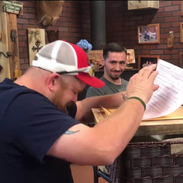 stepson surprises stepdad with adoption papers for father's day