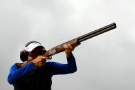 <p>Per the USA shooting rifle rules, a rifle <a href="https://www.usashooting.org/7-events/usasrules" rel="nofollow noopener" target="_blank" data-ylk="slk:can't leave the firing lane;elm:context_link;itc:0;sec:content-canvas" class="link ">can't leave the firing lane</a> during the event, unless it has been approved by the referees.</p>