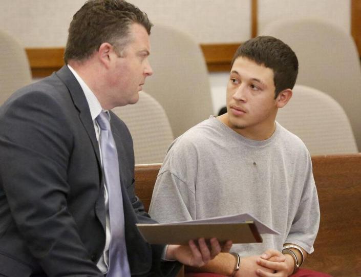 Jaden F. Quintero, then 19, shown in court in 2015, was found dead in 2021.