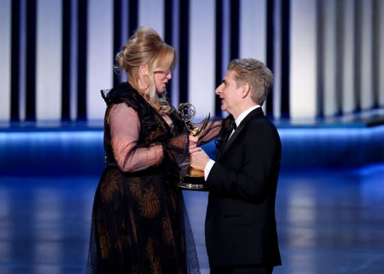 Jennifer Coolidge and Michael Imperioli at the 75th Primetime Emmy Awards.<span class="copyright">Christopher Polk—Variety/Getty Images</span>