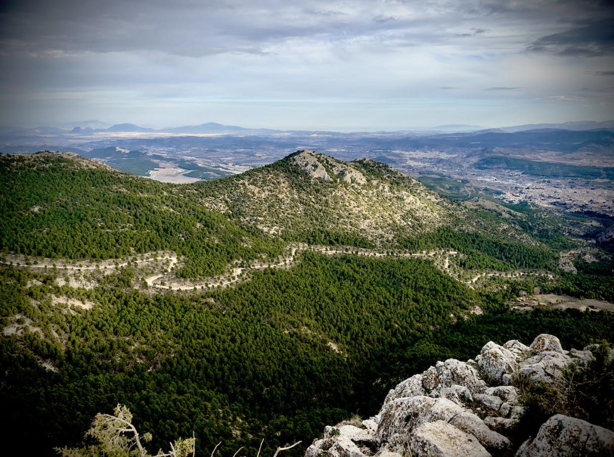 Vistas desde la Peña Rubia, Caravaca de la Cruz (Murcia). Foto tomada por David F. Carreño, Author provided