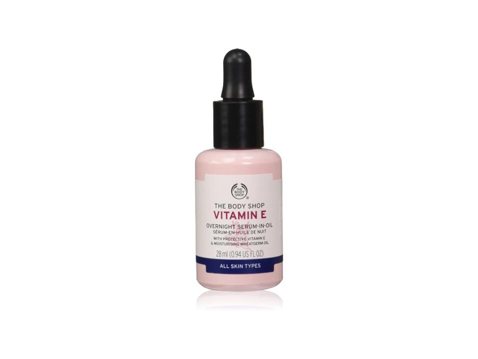 best vitamin e oil for skin, the body shop, overnight serum