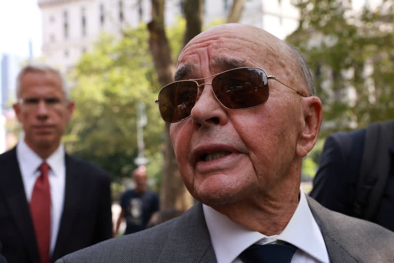 FILE PHOTO: British billionaire and Tottenham Hotspur owner Joe Lewis at the United States Courthouse in New York City