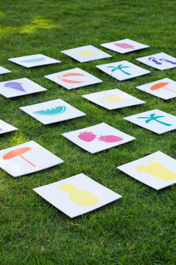 giant lawn matching game picnic games