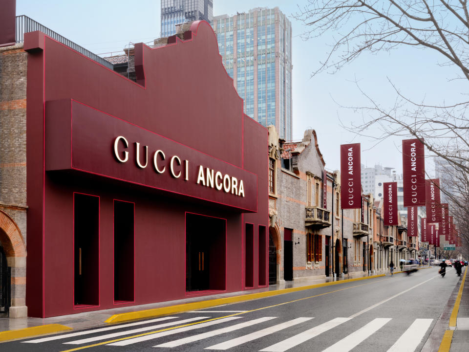 Gucci Ancora's event rollout at Zhang Yuan, Shanghai.