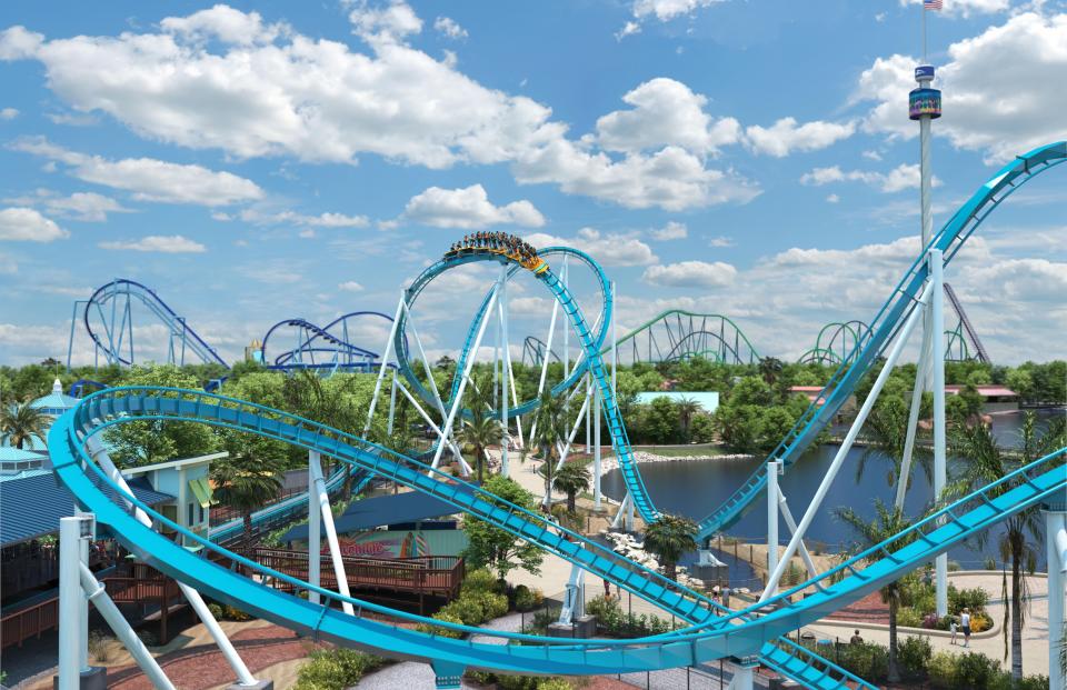 See SeaWorld Orlando's newest roller coaster.