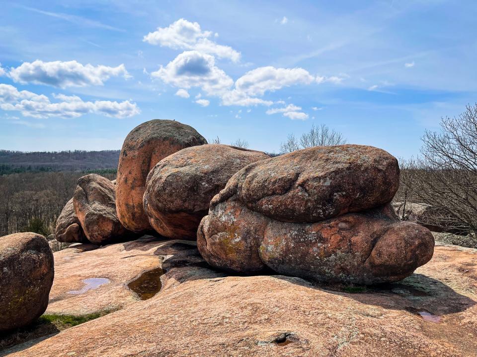 Scenes from a hike at Elephant Rocks State Park April 21, 2022.