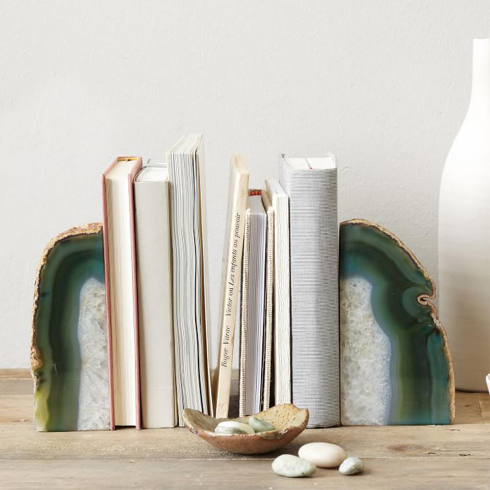 AGATE BOOKENDS