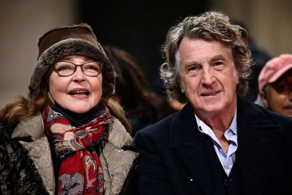 French actors Catherine Frot and Francois Cluzet attend the ceremony.