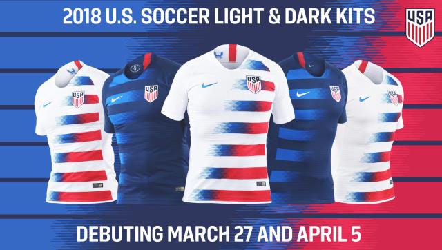 USMNT reveals the 2018 jerseys it won't be wearing to the World Cup this  summer