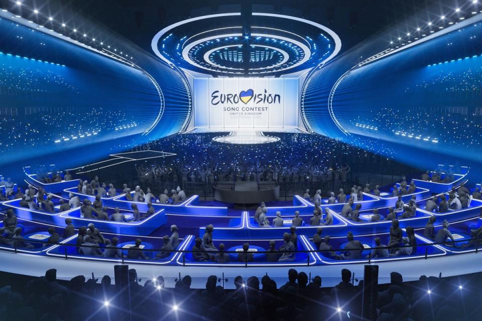 The international singing competition will take place at the 11,000-capacity Liverpool Arena (BBC / Eurovision / PA)