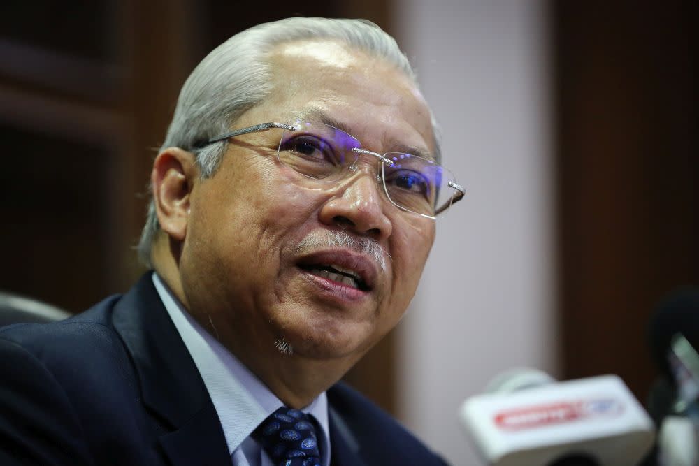 Federal Territories Minister Tan Sri Annuar Musa speaks during a press conference at Menara Seri Wilayah in Putrajaya October 1, 2020. — Picture by Yusof Mat Isa