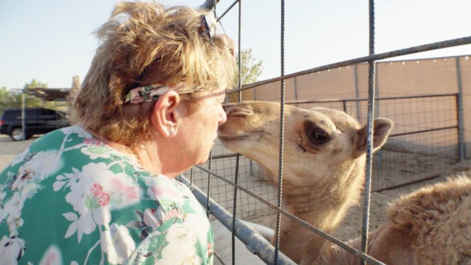 Küsschen für Mama: Uschi Musch liebt ihre Tiere.  (Bild: RTL / gut.tut.gut)