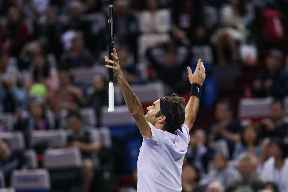 Roger Federer hat vergleichsweise dünne Arme. (Bild: Getty Images)