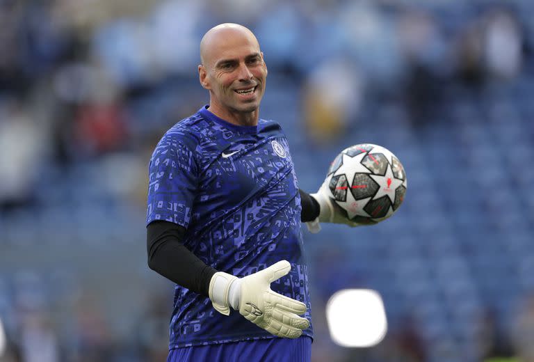 Willy Caballero, en la final de la Champions League con Chelsea