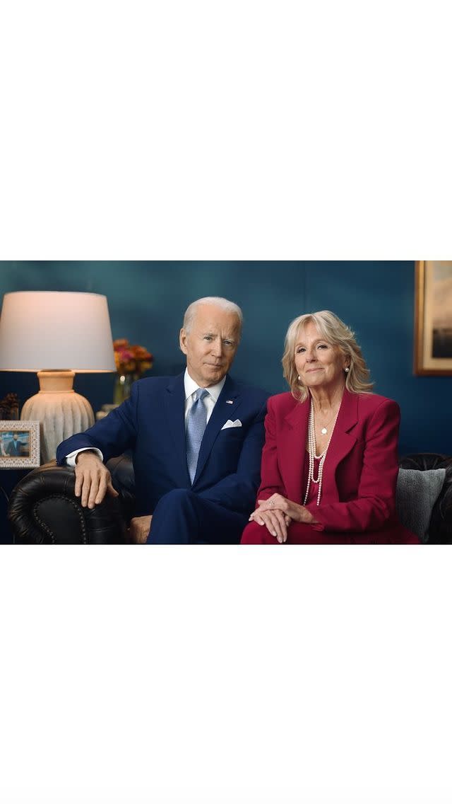 <p>"Thanksgiving Message from the Biden Family</p><p>Thanksgiving has always been a special time for the Biden family. And while I know this isn’t the way many of us hoped to spend the holiday, the small act of staying home is a gift to our fellow Americans."</p><p><a href="https://www.instagram.com/p/CIDqIHhBDCI/" rel="nofollow noopener" target="_blank" data-ylk="slk:See the original post on Instagram;elm:context_link;itc:0;sec:content-canvas" class="link ">See the original post on Instagram</a></p>