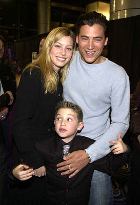 Jessica Biel , Andrew Keegan and Mike Weinberg at the LA premiere of Miramax's Stolen Summer