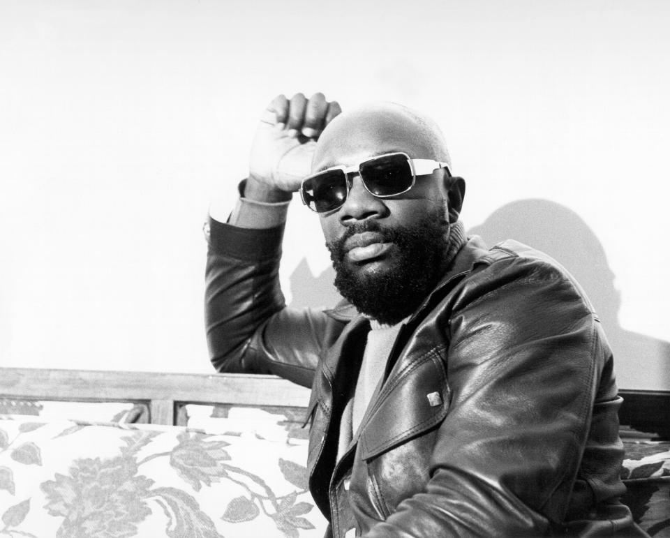 Isaac Hayes in a photo from 1970, the year after his genre-redefining album "Hot Buttered Soul" was released by Stax Records.