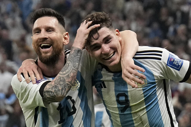 Messi with Julian Alvarez
