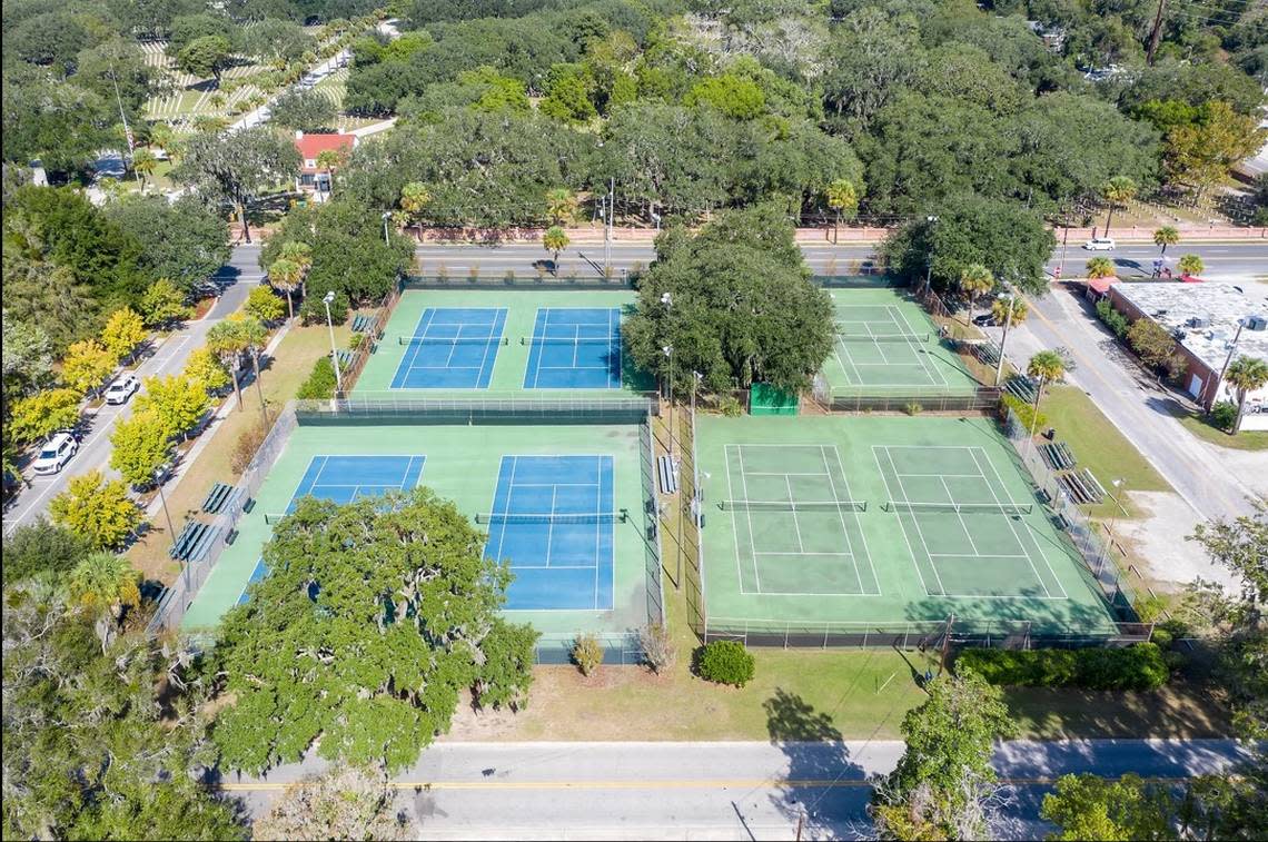 Beaufort’s downtown tennis facility has seven courts. Work on renovating them is expected to begin soon, according to Beaufort County. 