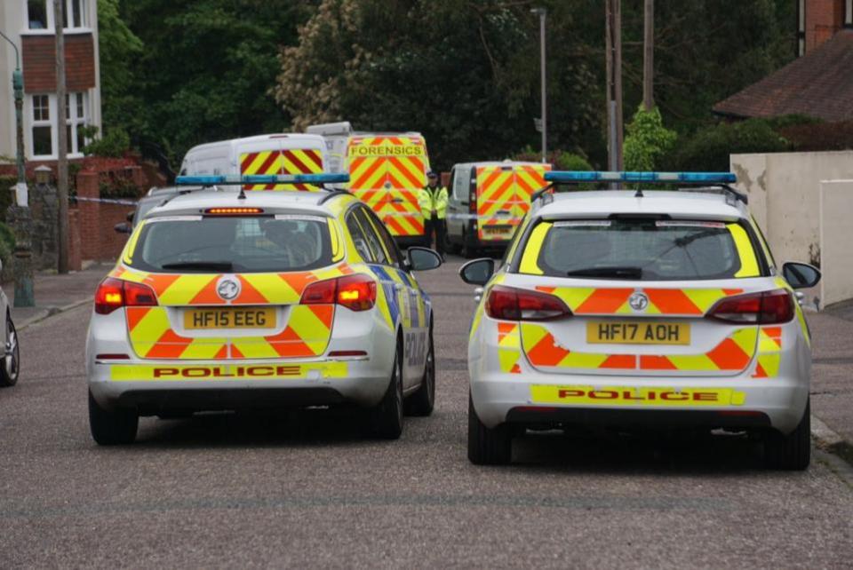 Bournemouth Echo: Policía en Rosemount Road