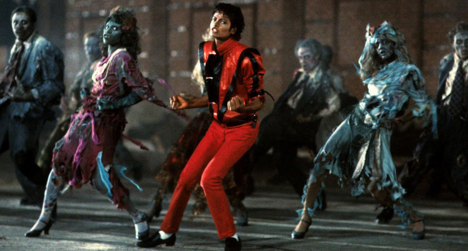 Jackson im Musikvideo zu “Thriller”