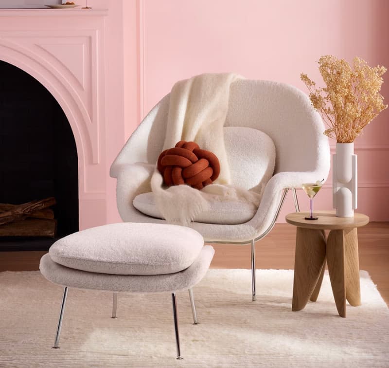 Womb Chair + Ottoman