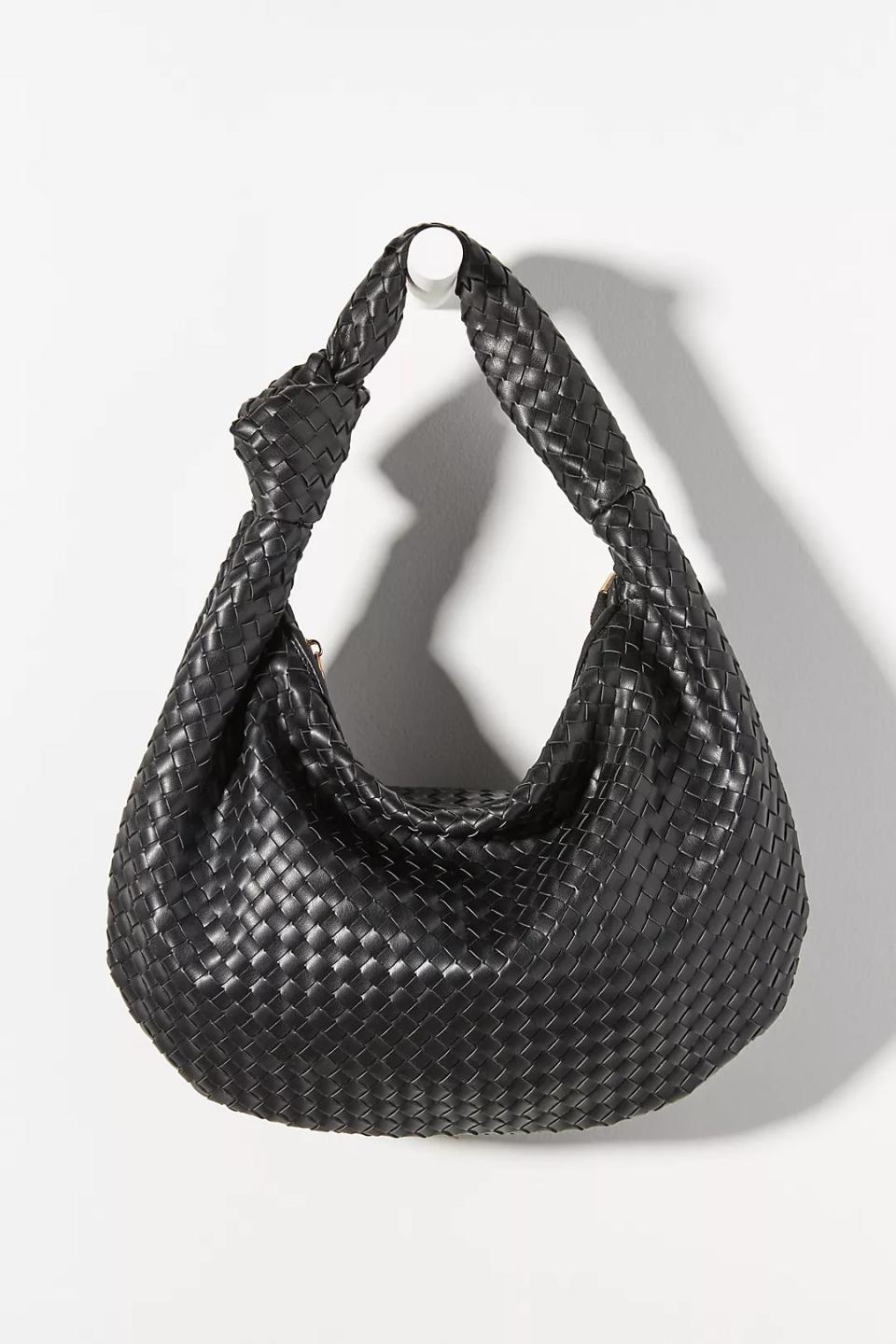 woven black bag