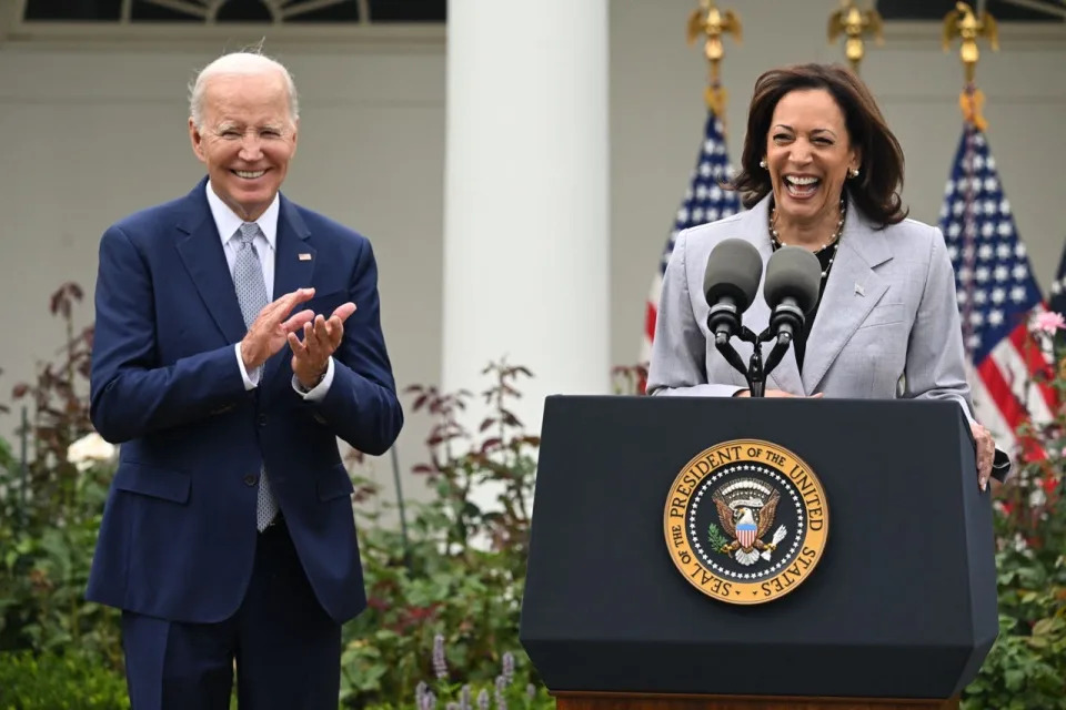 President Joe Biden (left) and Vice President Kamala Harris (right).