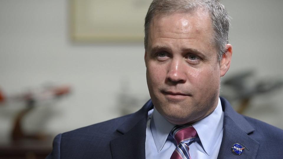 6/6/19 3:19:39 PM -- McLean, VA, U.S.A  -- USAT James Bridenstine, NASA Administrator, during an interview with USA Today --    Photo by  Matthew Sobocinski, USA TODAY staff ORG XMIT: NASA - Bridenstine Interview 6/6/2019 [Via MerlinFTP Drop]