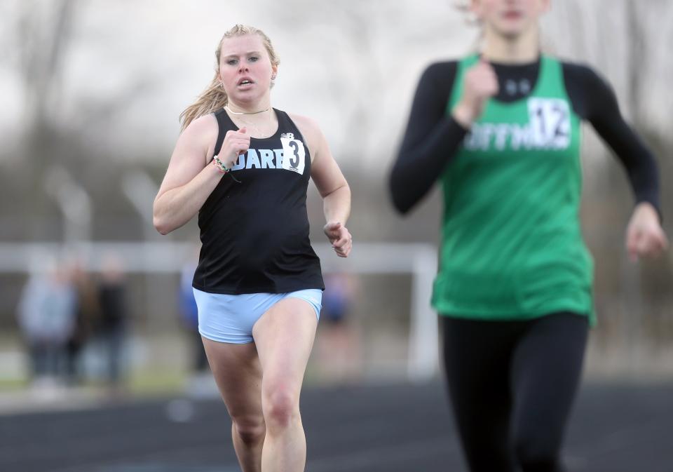 Girls Track & Field Hilliard Darby Panthers’ Mia Wyngarden preps for