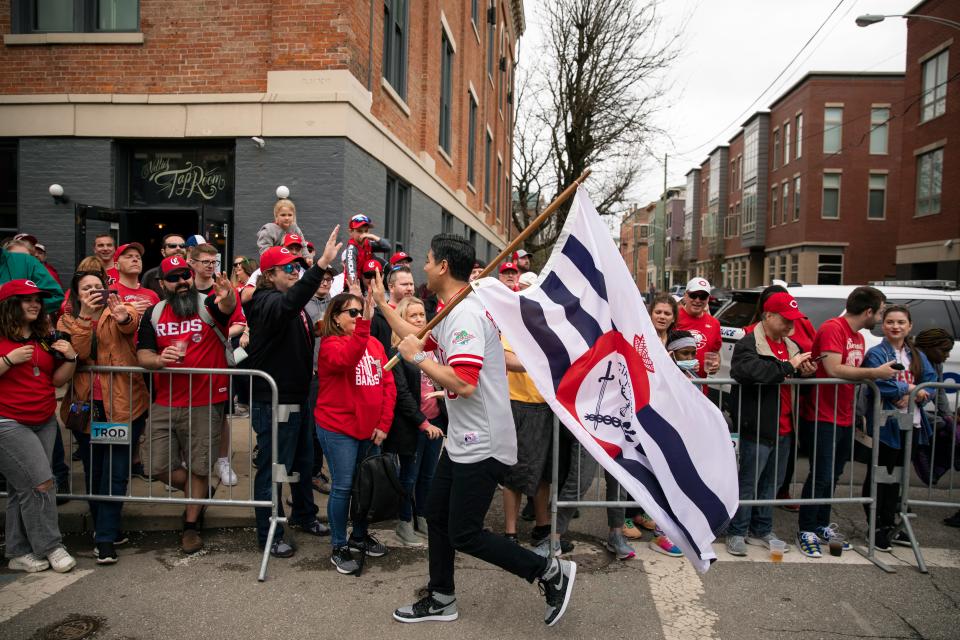 Cincinnati Mayor Aftab Pureval during the Findlay Market Opening Day Parade in 2022. The 2023 parade is Thursday, March 30.