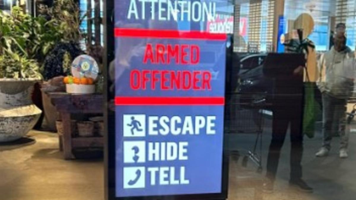 ‘Armed person’: Shopping centre locked down