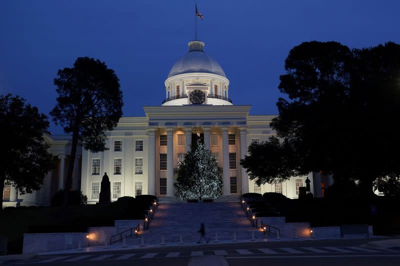 FILE PHOTO: The Alabama State Capitol building is pictured in Montgomery, Alabama