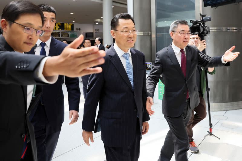 Xie Feng, China's new ambassador to the U.S., arrives at JFK airport in New York City