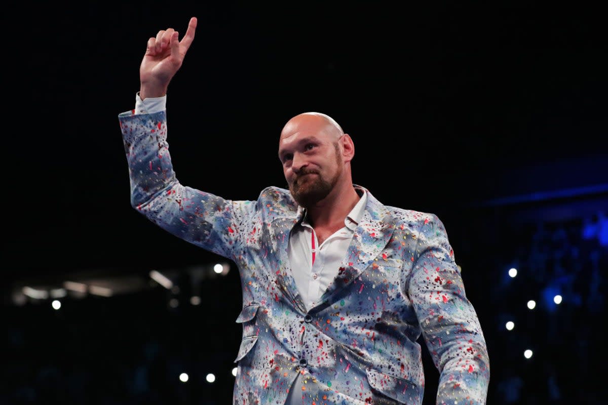 Tyson Fury watched Joe Joyce knockout Joseph Parker in Manchester on Saturday  (Getty Images)