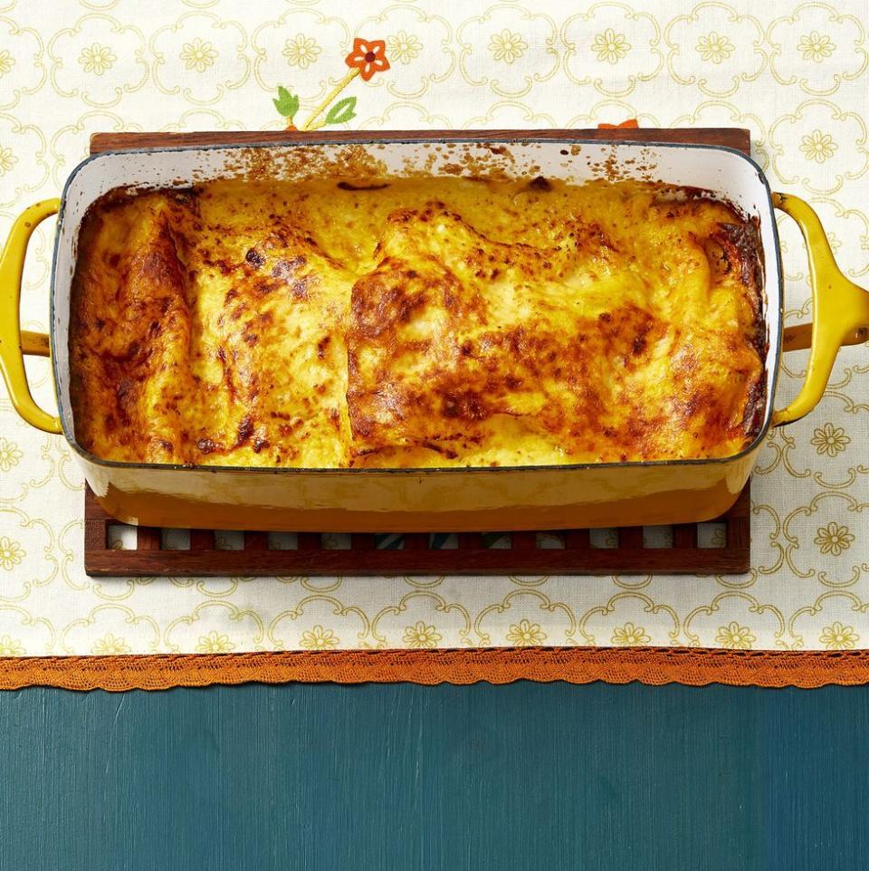 Loaf Pan Lasagna with Butternut Squash and Sausage