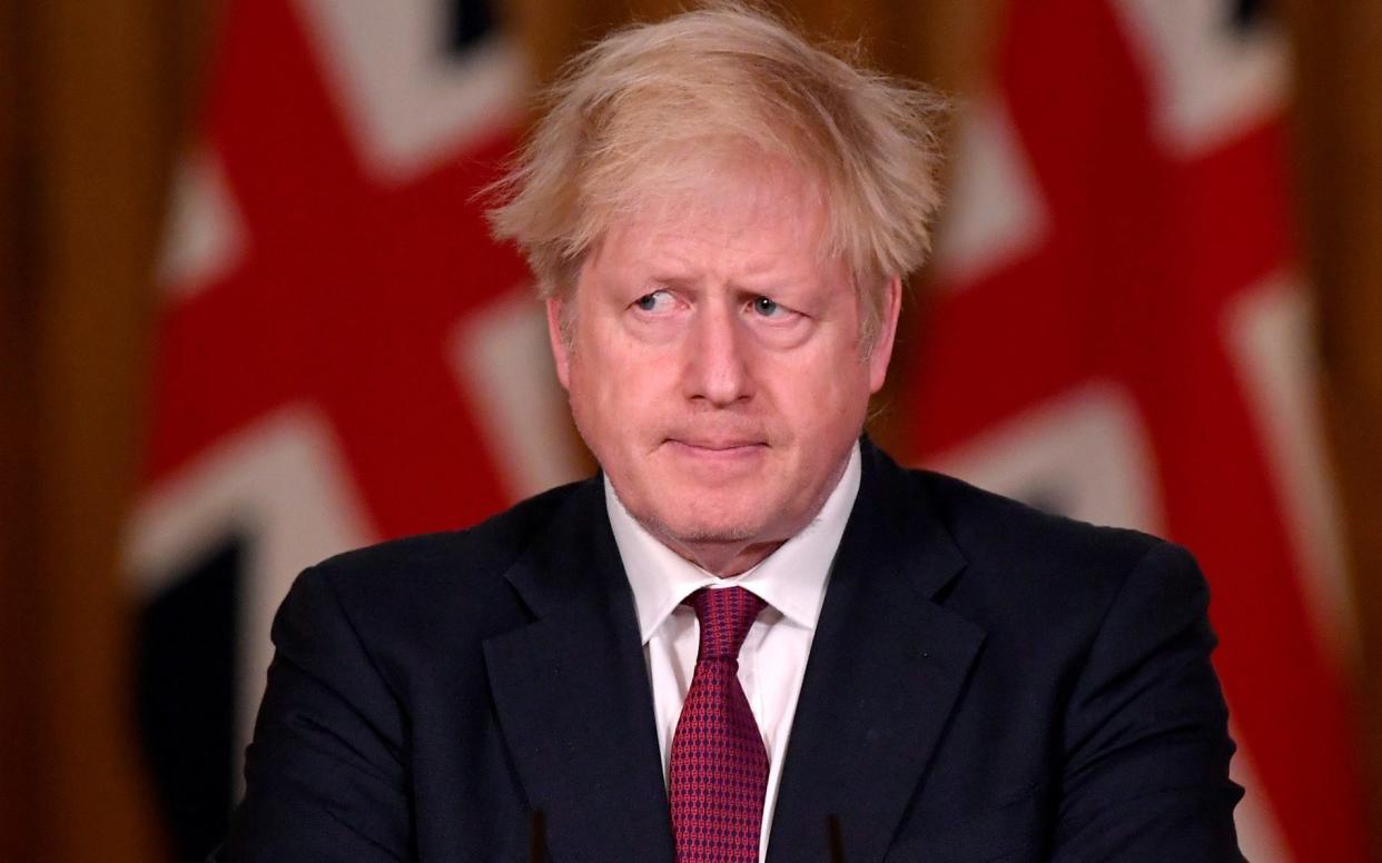 Prime Minister Boris Johnson speaks during a news conference in response to the ongoing situation with the coronavirus disease  - Reuters