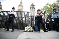 Extinction Rebellion activists protest at the Houses of Parliament in London