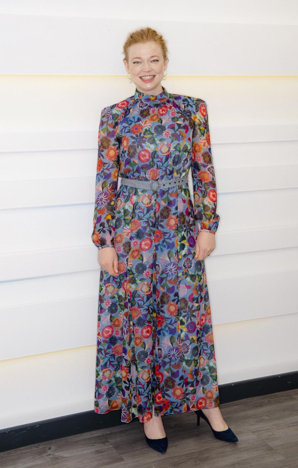 Sarah Snook wearing Saloni on 25 October 2021 - Shutterstock