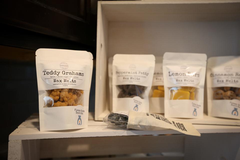 Teddy Graham-scented and shaped wax melts from The Littlest Things, a small business owned by 14-year-old Brooke Bowman.