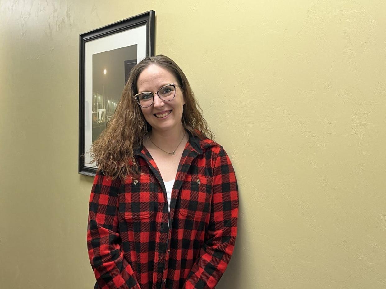 Jessica Martell, a veteran of the U.S. Army, at the I Am Not Invisible event in Manitowoc, as seen Saturday, Jan. 28.