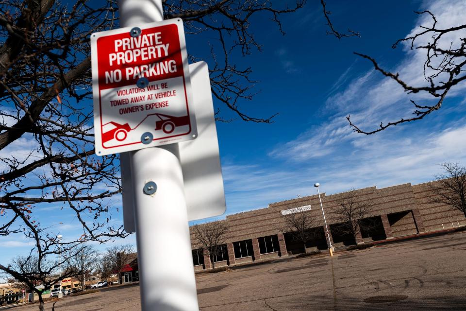 The old Albertsons sits vacant in Fort Collins, Colo., on Wednesday, Nov. 22, 2023.