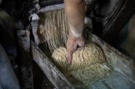 Lau Fat-cheong is one of the last traditional noodle makers in Hong Kong, preparing them fresh each day for customers at his three Lau Sum Kee restaurants in the bustling working class neighbourhoods of Sham Shui Po and Cheung Sha Wan