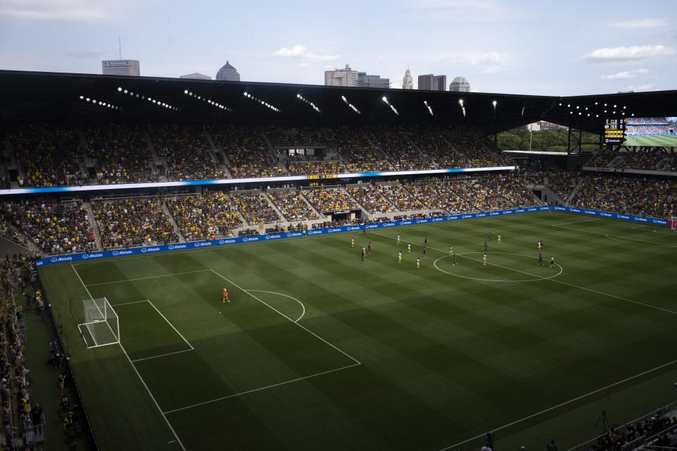 The inaugural match at Lower.com Field between the Columbus Crew and the New England Revolution on Saturday, July 3, 2021 in Columbus, Ohio.