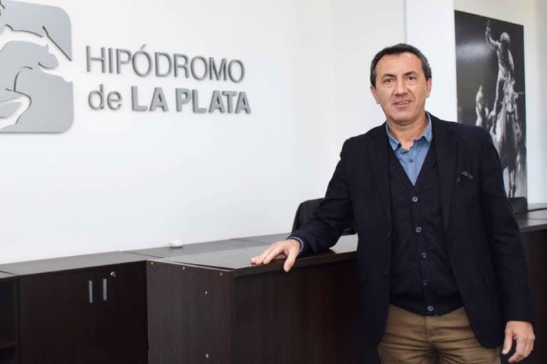 Mariano Cowen, administrador del hipódromo de La Plata y presidente de Gimnasia.