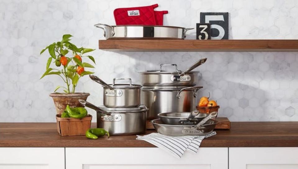 Need a new set of pots and pans? All-Clad cookware is majorly discounted at Macy's right now.