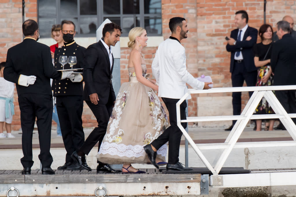 Ciara looks chic in metallic at the Alta Moda show on August 29, 2021 in Venice, Italy. (Getty Images)
Jennifer Lopez is seen during the Dolce&Gabbana Alta Moda show on August 29, 2021 in Venice, Italy. (Getty Images)
VENICE, ITALY - AUGUST 29: Helen Mirren is seen during the Dolce&Gabbana Alta Moda show on August 29, 2021 in Venice, Italy. (Photo by Jacopo Raule/Getty Images)
D'Lila Star Combs and Jessie James Combs are seen during the Dolce&Gabbana Alta Moda show on August 29, 2021 in Venice, Italy. (Photo by Jacopo Raule/Getty Images)
VENICE, ITALY - AUGUST 29: Leni Klum is seen during the Dolce&Gabbana Alta Moda show on August 29, 2021 in Venice, Italy. (Photo by Jacopo Raule/Getty Images)
Lady Kitty Spencer is seen during the Dolce&Gabbana Alta Moda show on August 30, 2021 in Venice, Italy. (Photo by Photopix/GC Images)