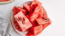 <p> There is a reason why you're so drawn to watermelon during summer. It is one of the most hydrating foods out there, with a water content of 92 per cent. For this reason, the tropical fruit is also very low-calorie, if you're wondering what to snack on when dieting, with a study finding a link to lower body weight when it was consumed daily. </p>
