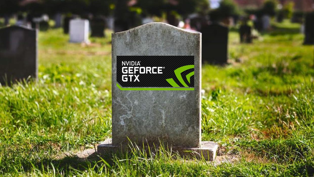  Gravestone with Nvidia GeForce GTX logo on front. 